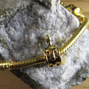 Gold Plated 925 Silver European Cross Charm